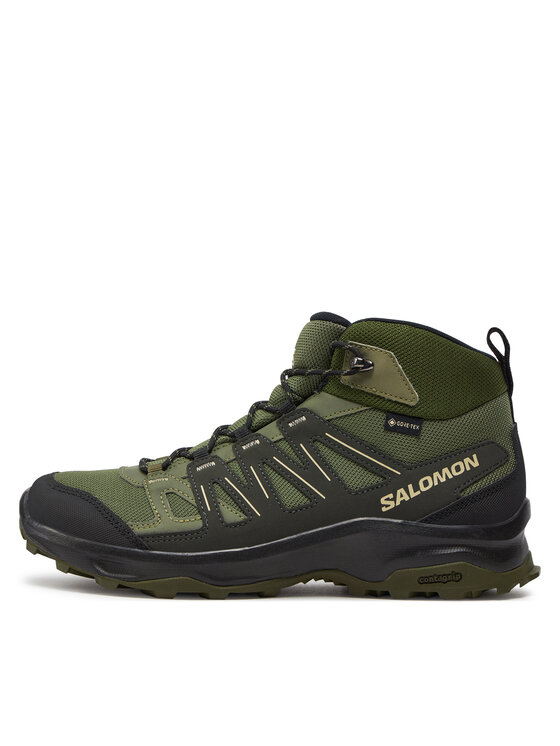 Salomon Salomon Trekingová obuv Grivola Mid Gore-Tex L47606400 Zelená