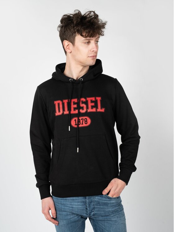 Diesel Diesel Μπλούζα A03826-0HAYT-9XX Μαύρο Regular Fit
