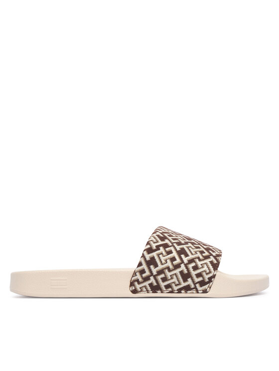 Tommy Hilfiger Tommy Hilfiger Natikači Monogram Pool Slide FW0FW09423 Rjava