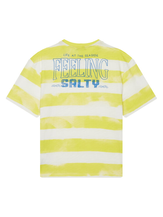 United Colors Of Benetton United Colors Of Benetton T-Shirt 3SL3C10P5 Żółty Oversize