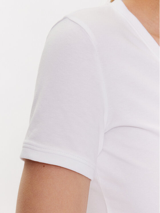 Guess Guess Tričko W2YI45 J1314 Biela Slim Fit