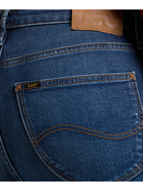 Lee Lee Jeansy Elly Niebieski Straight Leg
