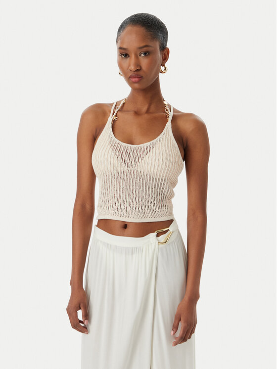 Guess Guess Τοπ E6GR00 Z5371 Ανοιχτό μπεζ Regular Fit