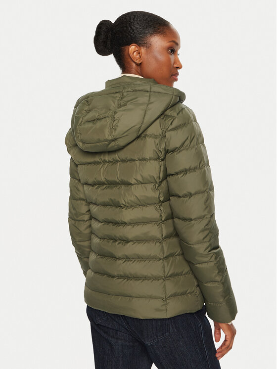 Tommy Hilfiger Tommy Hilfiger Pūkinė striukė DW0DW18312 Žalia Slim Fit