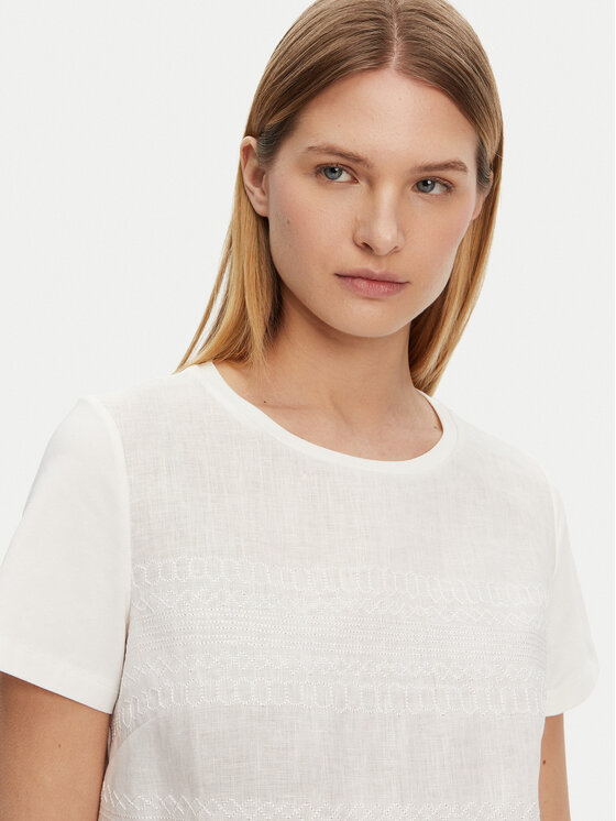 Weekend Max Mara Weekend Max Mara T-shirt Bondeno 2515941112 Bianco Regular Fit