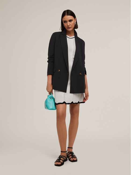 Motivi Motivi Giacca outdoor Q699Q000907N033 Nero Over Fit