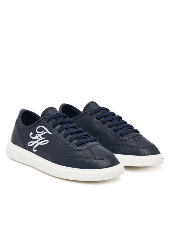 Tommy Hilfiger Tommy Hilfiger Αθλητικά Th Icon Court Script Premium FW0FW09604 Σκούρο μπλε