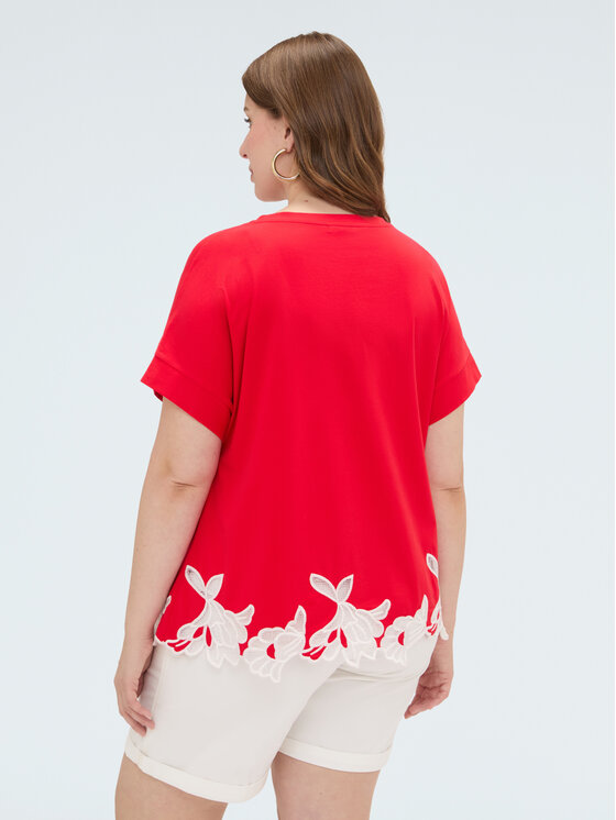 Fiorella Rubino Fiorella Rubino T-shirt G0AHL009164N016 Rosso Regular Fit