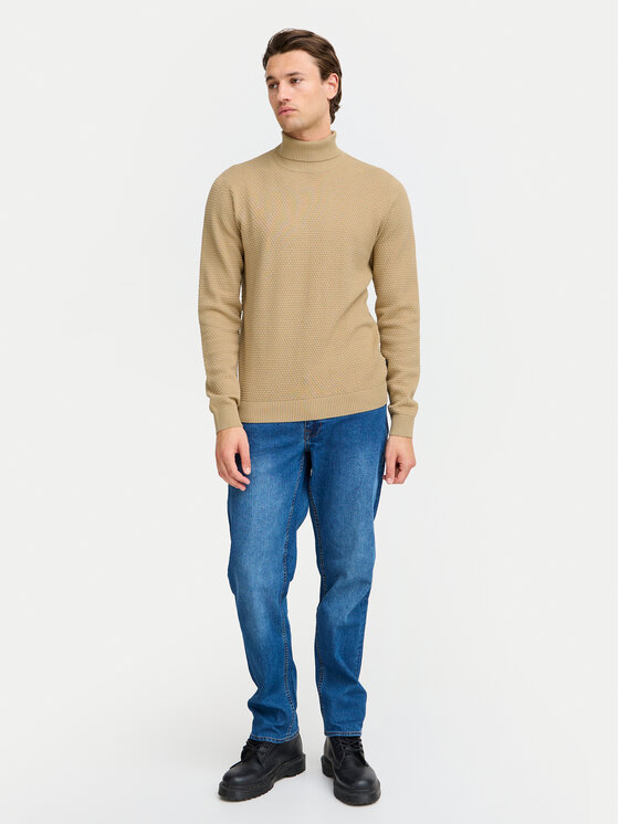 Blend Blend Rollkragenpullover 20717258 Beige Regular Fit