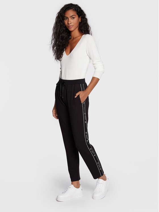 Pantaloni da tuta TF2146 F0576 Nero Regular Fit