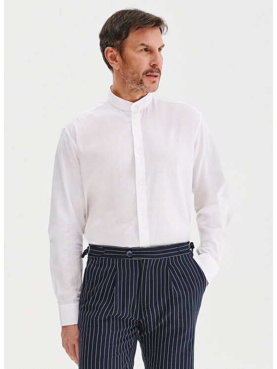 Pako Lorente Pako Lorente Koszula P25SF-1X-033 Biały Regular Fit