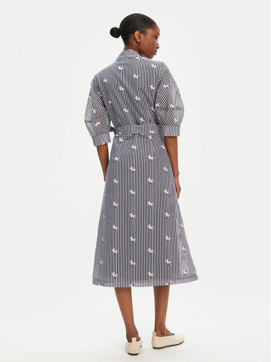 Munthe Munthe Sukienka koszulowa Pum 252132525224 Granatowy Regular Fit