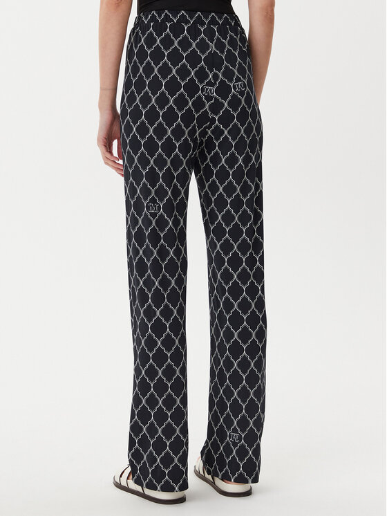 Max Mara Max Mara Spodnie dzianinowe 2516781039650 Czarny Regular Fit