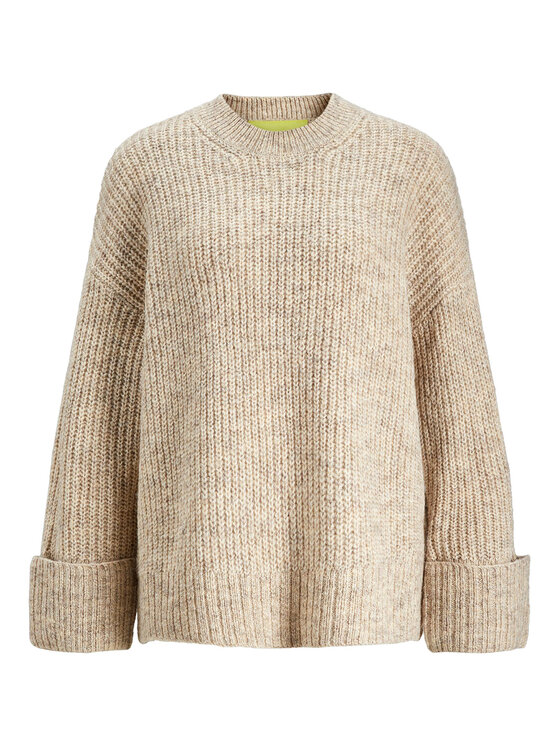 JJXX JJXX Πουλόβερ 12245453 Μπεζ Relaxed Fit