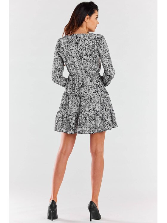 Awama Awama Sukienka codzienna A470 Czarny Basic Fit