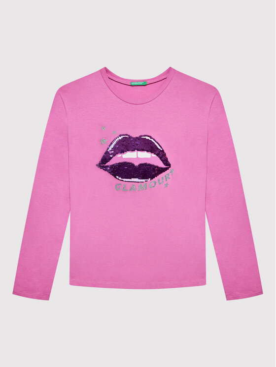 United Colors Of Benetton United Colors Of Benetton Bluse 3096C107D Rosa Regular Fit