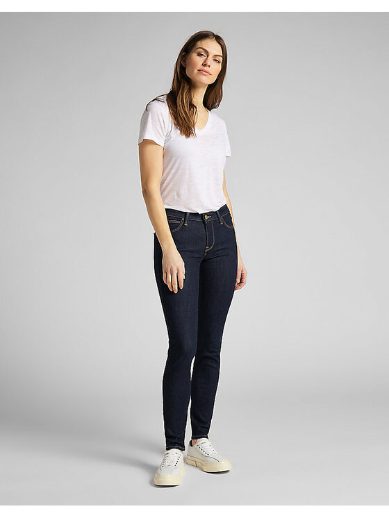 Lee Lee Jeansy SCARLETT Niebieski Skinny Fit