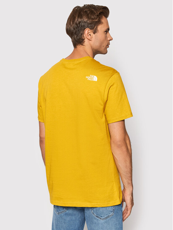 The North Face The North Face T-shirt Mount Line NF00A3G2 Žuta Regular Fit