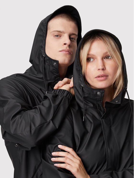 Rains Rains Parka Unisex 18140 Fekete Regular Fit