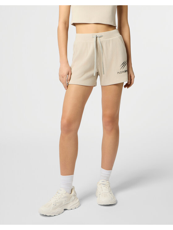 Plein Sport Plein Sport Szorty sportowe 29107 Biały Active Fit