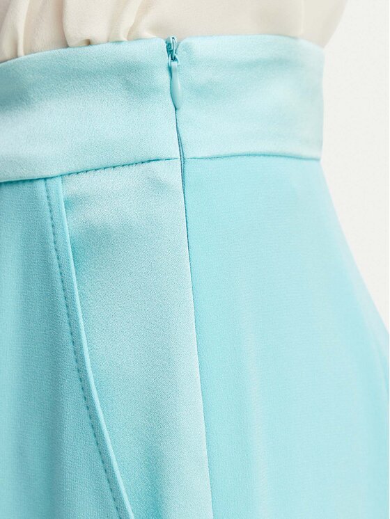 Marella Marella Текстилни панталони Stampa 2613131032 Електриков Straight Fit