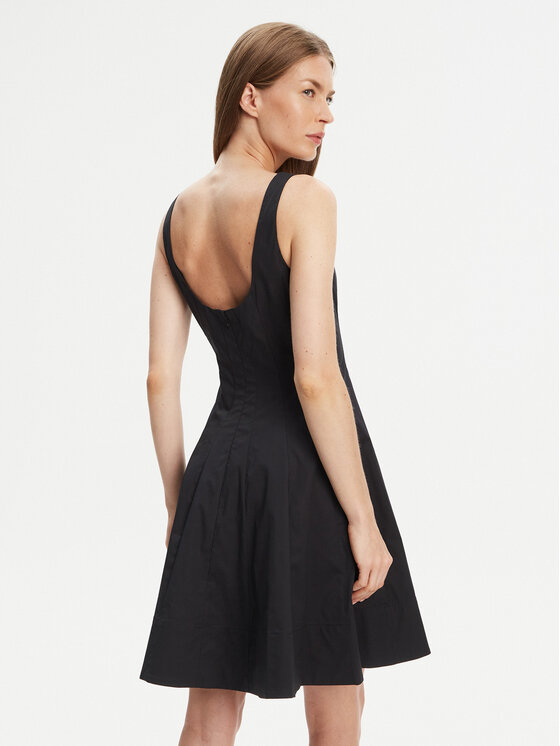 STAUD STAUD Kleid für den Alltag Mini Wells 90-7502 Schwarz Slim Fit