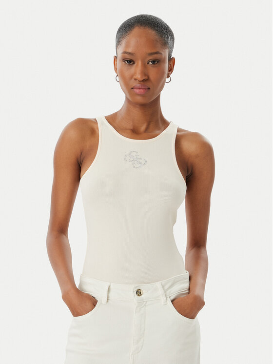 Guess Top W6RP39 KD092 Béžová Regular Fit