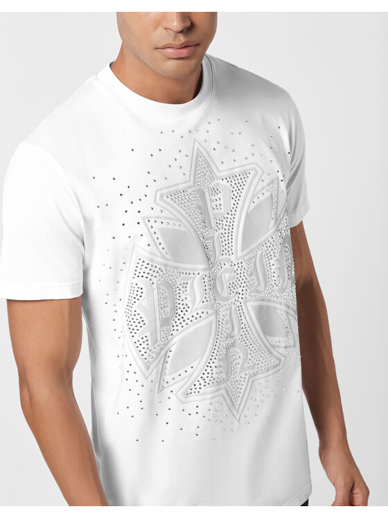 PHILIPP PLEIN PHILIPP PLEIN Tričko 26165 Biela Regular Fit