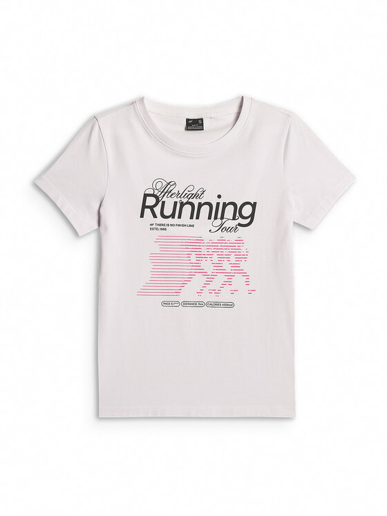 4F 4F T-Shirt AFTERLIGHT Biały