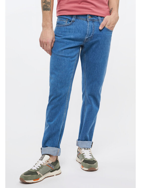 Jeansy, rozmiar W34/L32, Niebieskie, OREGON TAPERED