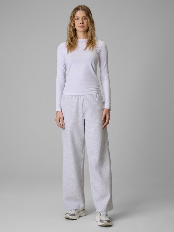 4F 4F Longsleeve 4FRSS26TLONF658-10S Biały Slim Fit