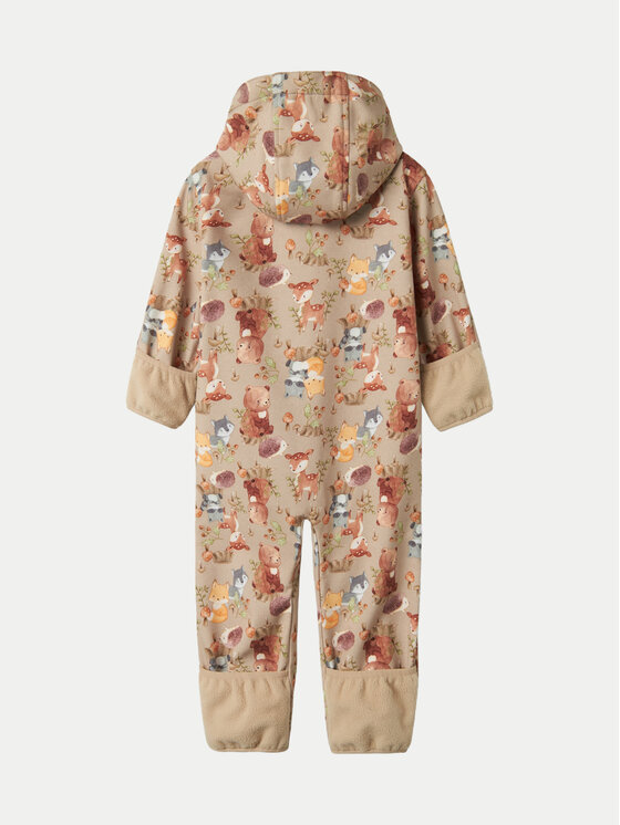 NAME IT NAME IT Kombinezon softshell Alfa 13232337 Beżowy Regular Fit