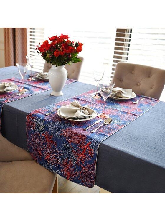 Roseberry Home Roseberry Home Bieżnik Seaweed Niebieski