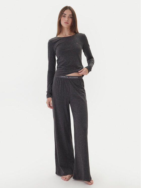 Tommy Hilfiger Tommy Hilfiger Піжамні штани UW0UW06230 Сірий