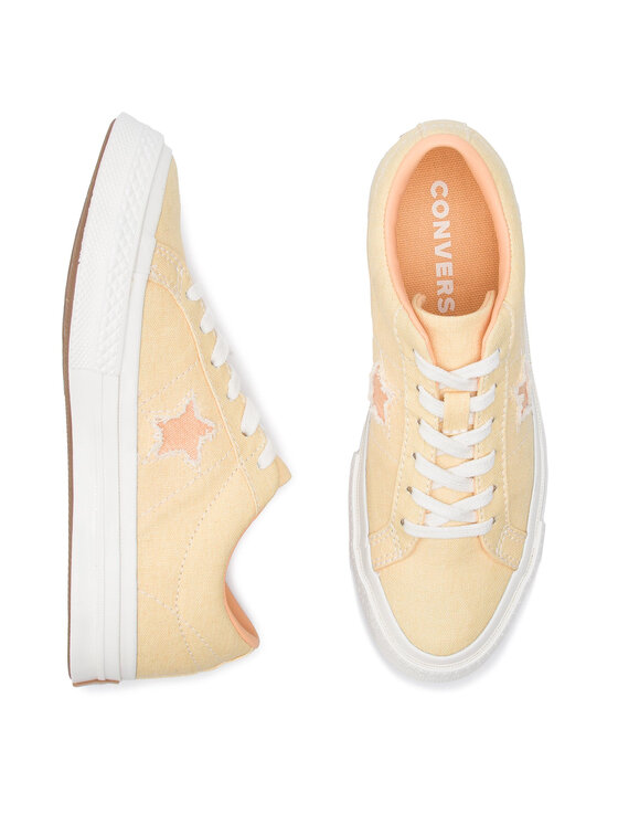 Converse Converse Tenisówki One Star Ox 164358C Żółty