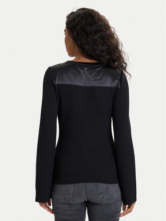 Guess Guess Pulover W5BP15 K1162 Negru Regular Fit