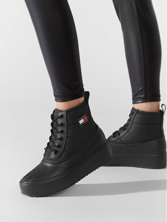 Tommy Jeans Tommy Jeans Trzewiki Fashion Boot EN0EN01912 Czarny