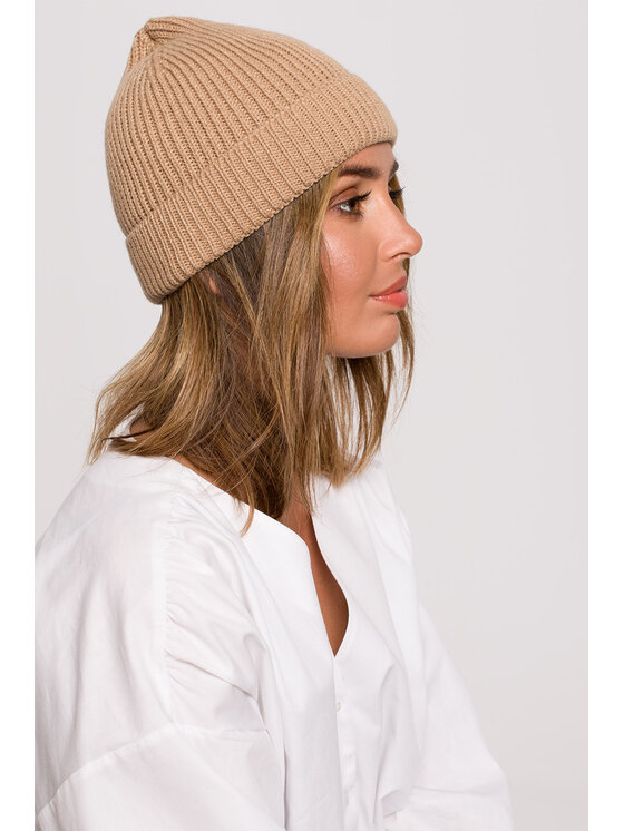 BeWear BeWear Sweter BK079 Brązowy Modern Fit