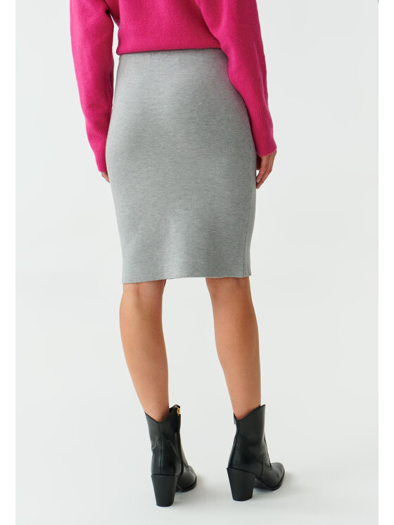 TATUUM TATUUM Spódnica midi GEME 1 Szary Close Fit
