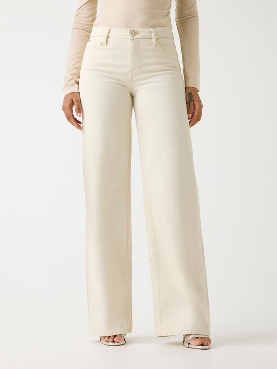Guess Guess Kalhoty z materiálu 180132 Béžová Slim Fit