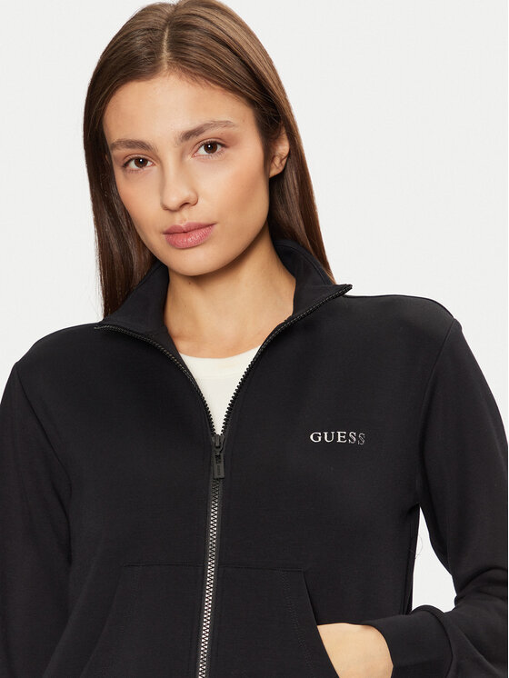 Guess Guess Μπλούζα V5RQ17 KCOB2 Μαύρο Regular Fit