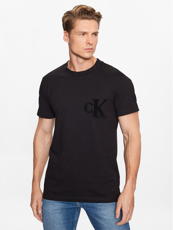 Calvin Klein Jeans Calvin Klein Jeans T-shirt J30J323492 Crna Regular Fit