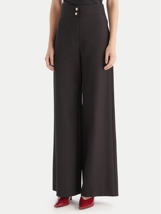 Maryley Pantaloni din material 25IB680/M17 Negru Regular Fit