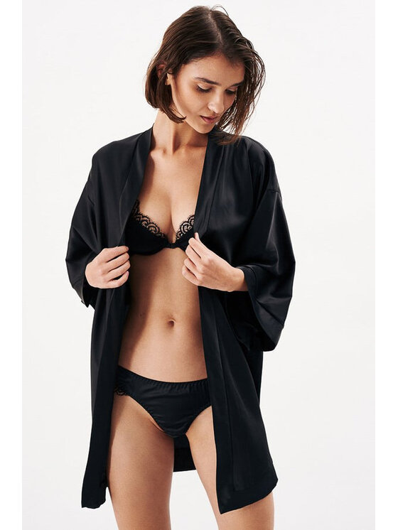 Love and Hate Love and Hate Accappatoio Dora Nero Ladies Fit