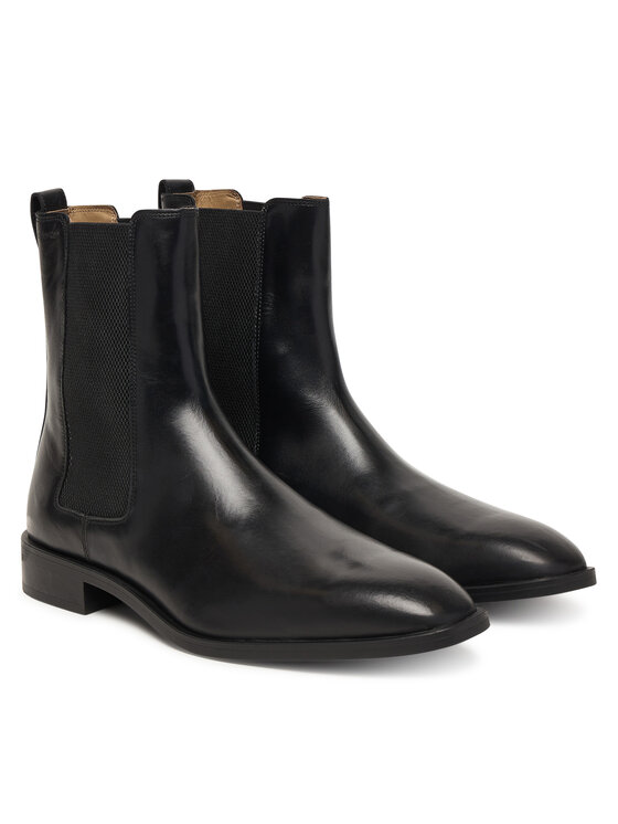 Calvin Klein Calvin Klein Kotníková obuv s elastickým prvkem Slim Ess HM0HM01914 Černá