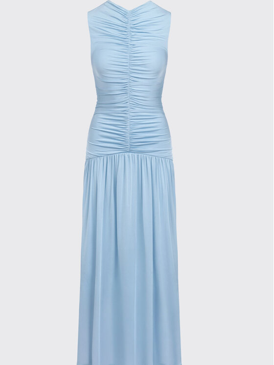 MARI PRETI MARI PRETI Sukienka letnia Aurelia Niebieski Slim Fit
