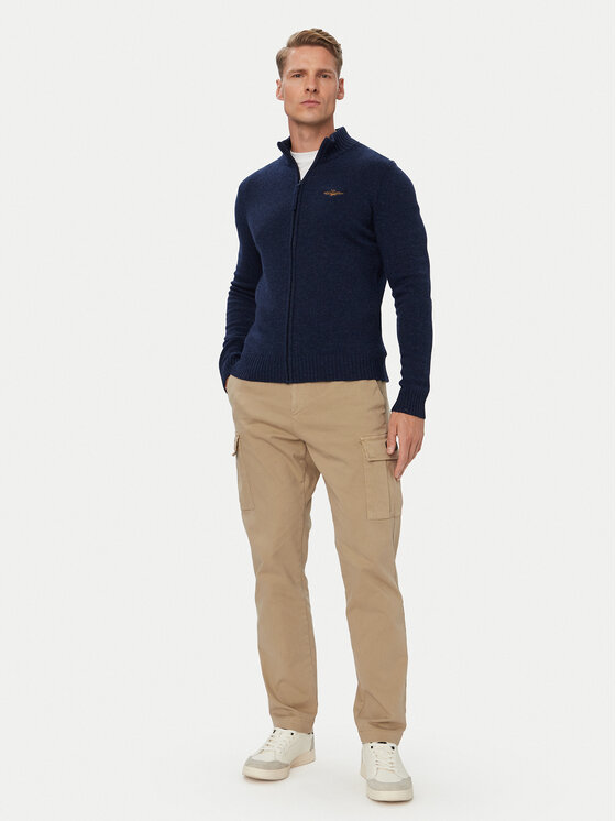 Aeronautica Militare Aeronautica Militare Kardigāns 262MA1646UL00924 Tumši zils Regular Fit