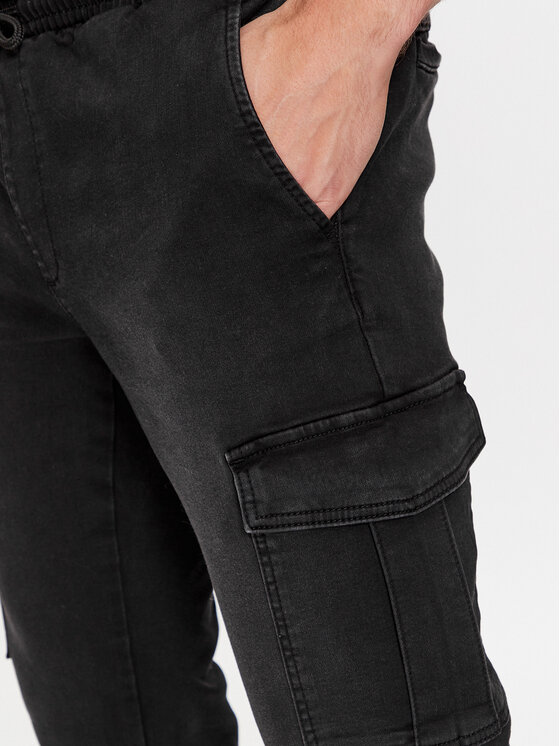 Only & Sons Only & Sons Текстилни панталони 22027398 Черен Regular Fit
