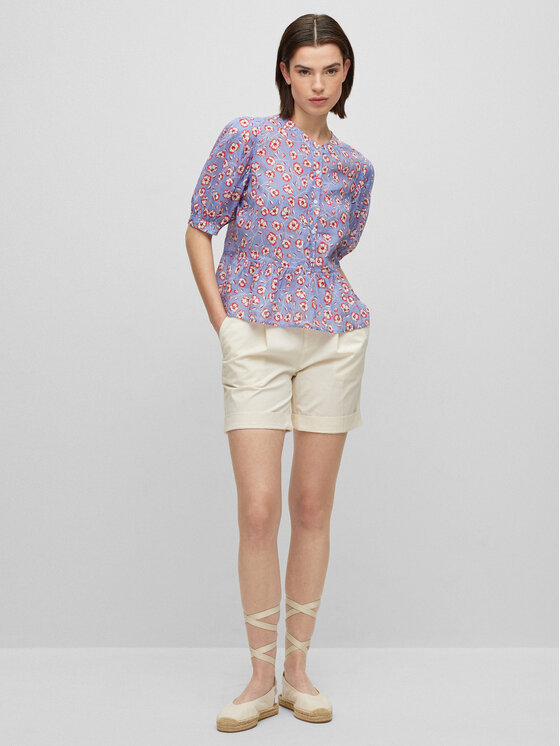 Pantaloncini di tessuto 50447263 Beige Relaxed Fit...