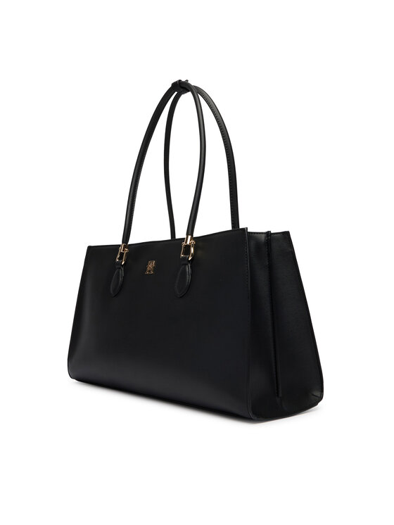 Tommy Hilfiger Tommy Hilfiger Ročna torba Th Grace Satchel AW0AW18750 Črna